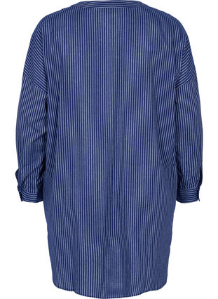 Randig skjorta i 100% bomull, Ocean Cavern Stripe, Packshot image number 1