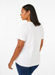 T-shirt från FLASH med tryck, Bright White Flower, Model image number 1