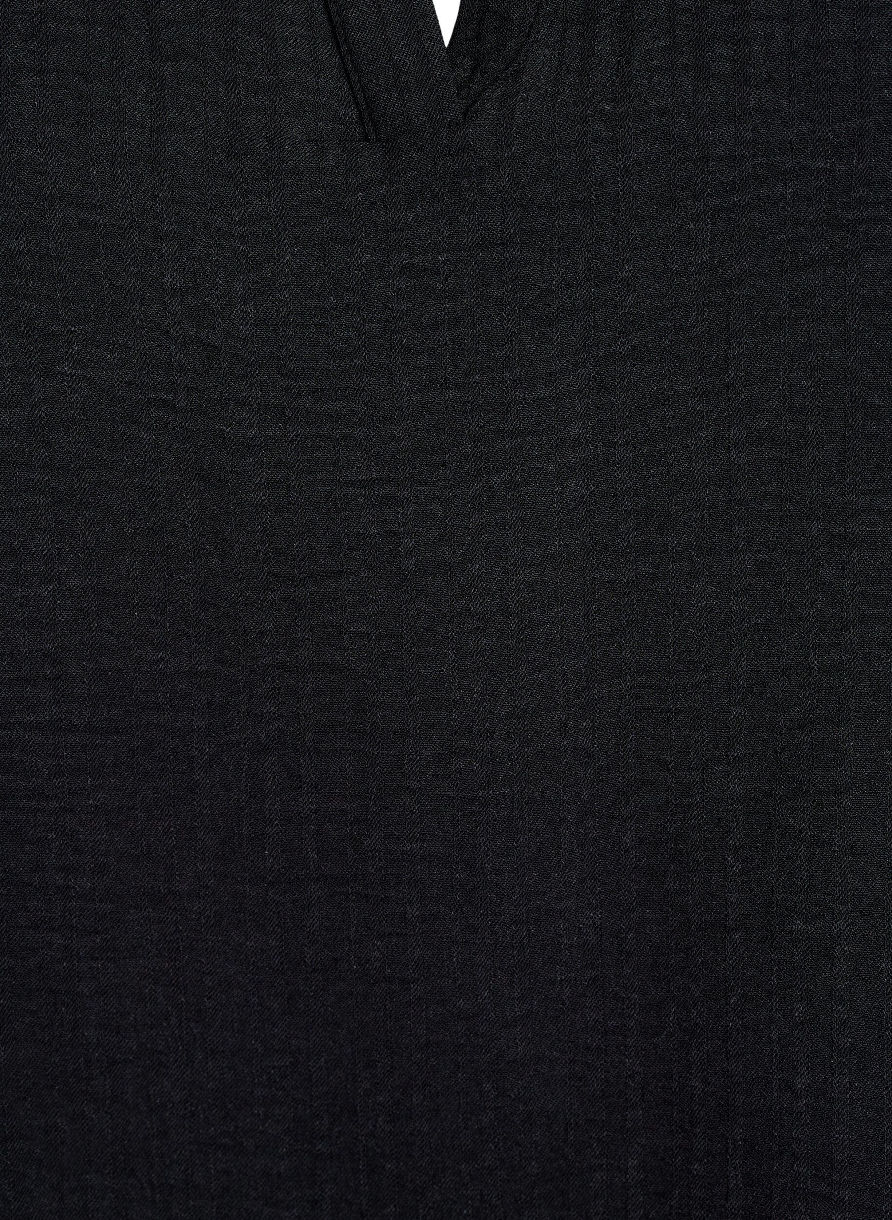 Zizzi L&ouml;s blus med korta &auml;rmar, Svart, Packshot image number 2