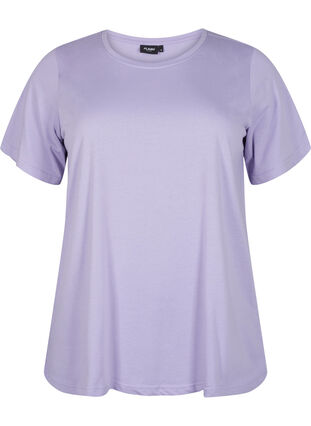 FLASH - T-shirt med rund halsringning, Lavender, Packshot image number 0