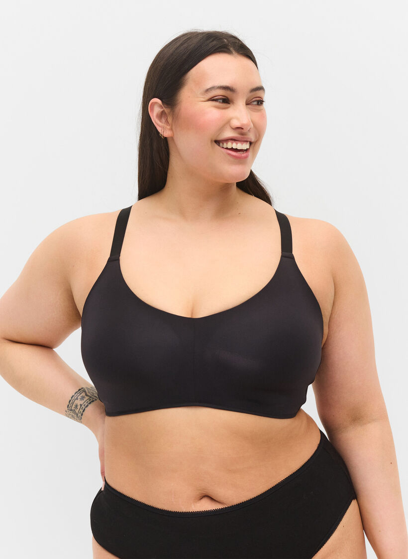 Bh med vadderade kupor, Svart, Model image number 0