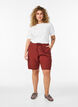 L&ouml;sa shorts i bomull med fickor, R&ouml;d, Model image number 1