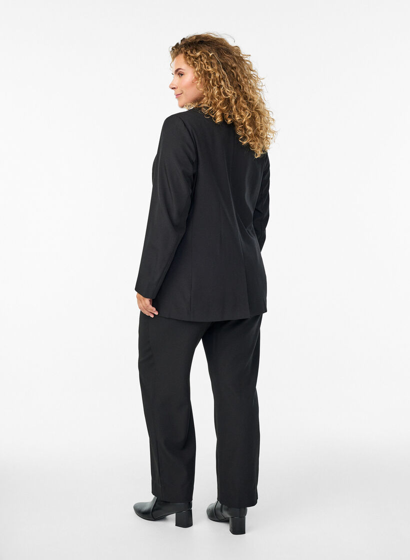 L&ouml;sa byxor med fickor, Svart, Model image number 1