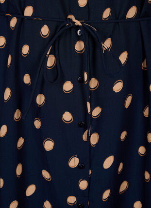 FLASH – Skjortklänning med tryck, Blue Double Dot, Packshot image number 3