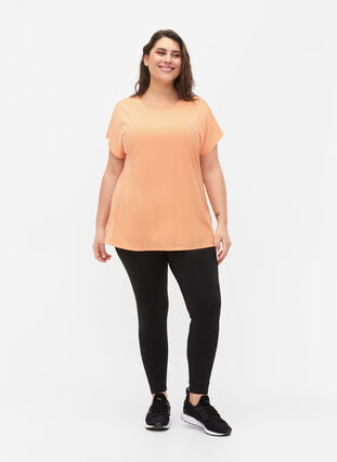 Kortärmad t-shirt för träning, Apricot Nectar, Model image number 2