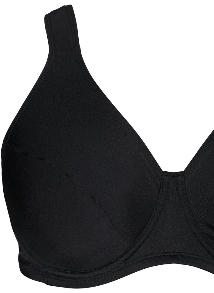 Helt&auml;ckande bikinitopp med bygel, Svart, Packshot image number 2