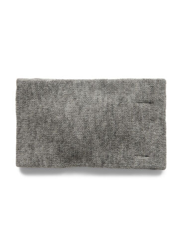 Stickat pannband, Medium Grey Melange, Packshot image number 1