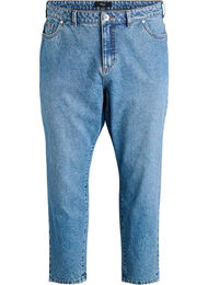 Mille mom jeans med h&ouml;g midja, Bl&aring;