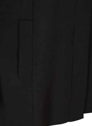 A-linjeformad jacka med knappar framtill, Black, Packshot image number 3