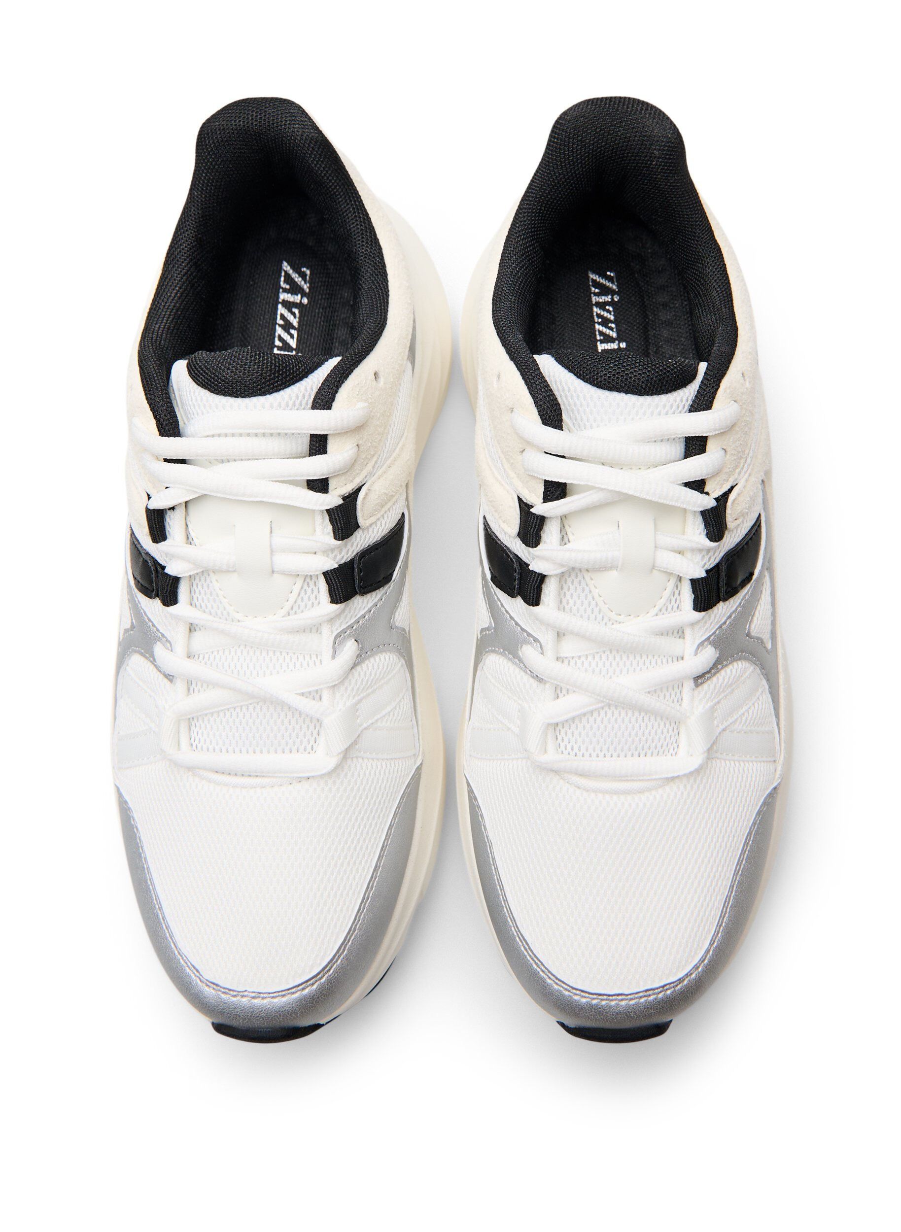 Zizzi Bekv&auml;ma sneakers med en st&ouml;td&auml;mpande sula, Vit, Packshot image number 2