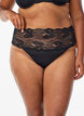 2-pack g-string med bred spetskant, Svart, Model image number 2