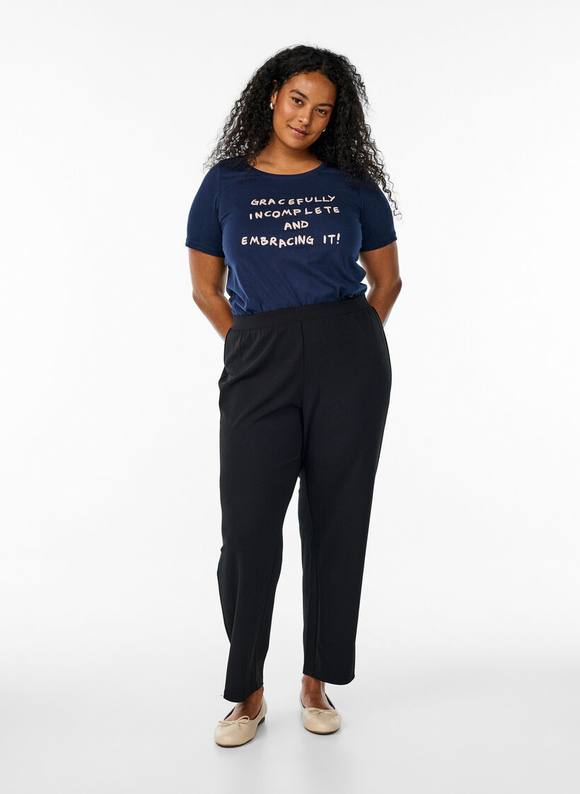 FLASH - T-shirt med tryck, Blå, Model image number 1