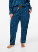 Pyjamasbyxor i bomull med tryck, Blue Opal AOP, Model image number 2