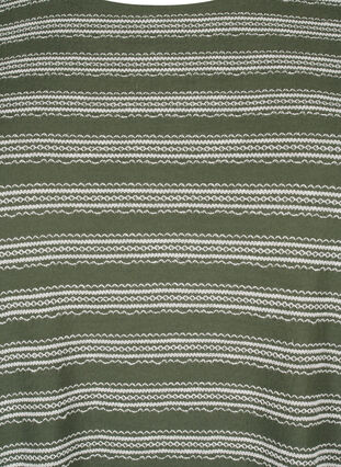 Långärmad blus med randigt mönster, Thyme w. Stripe, Packshot image number 2