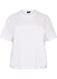 Boxig t-shirt i bomull, Vit
