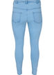 Cropped Amy jeans med blixtl&aring;s, Bl&aring;, Packshot image number 1