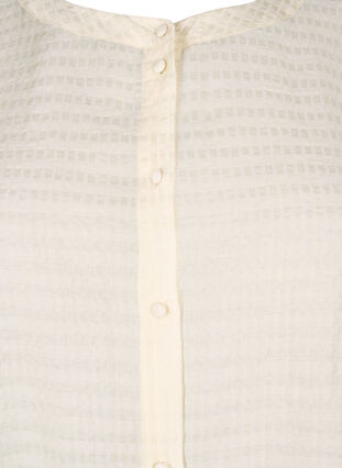 Lyocell skjortblus med struktur, Antique White, Packshot image number 2