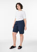 L&ouml;sa shorts i bomull med fickor, Bl&aring;, Model image number 1