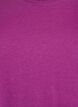 Kort&auml;rmad t-shirt i bomullsblandning, Lila, Packshot image number 2