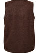 V&auml;st i fleece med tryckknappar och sidofickor, Brun, Packshot image number 1