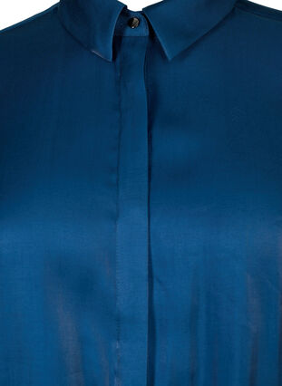 Viskosskjorta med volanger, Titan, Packshot image number 2