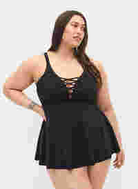 Badklänning med snördetalj, Black, Model