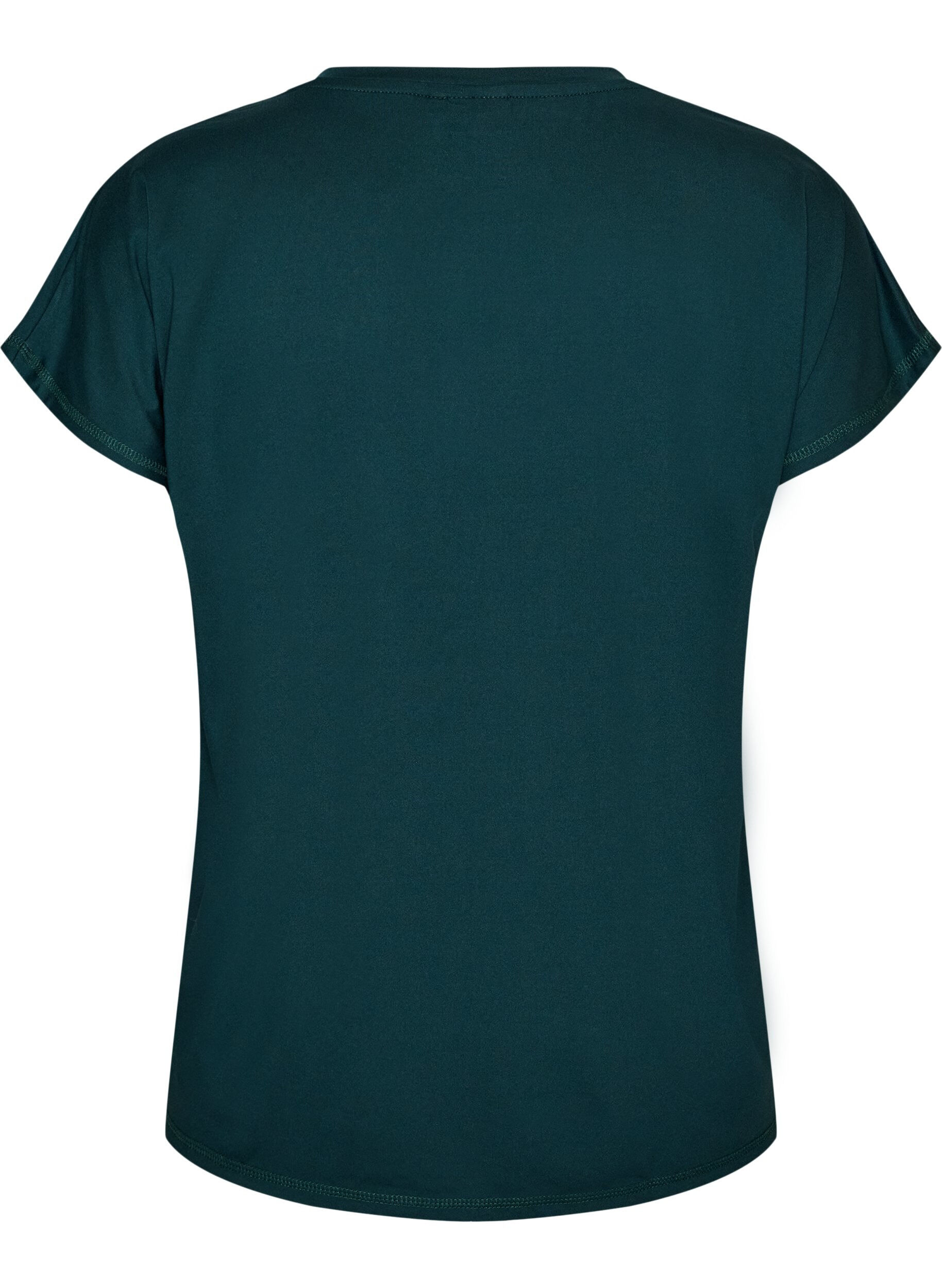 ZizziL&ouml;s tr&auml;ningst-shirt med v-ringning, Gr&ouml;n, Packshot image number 1