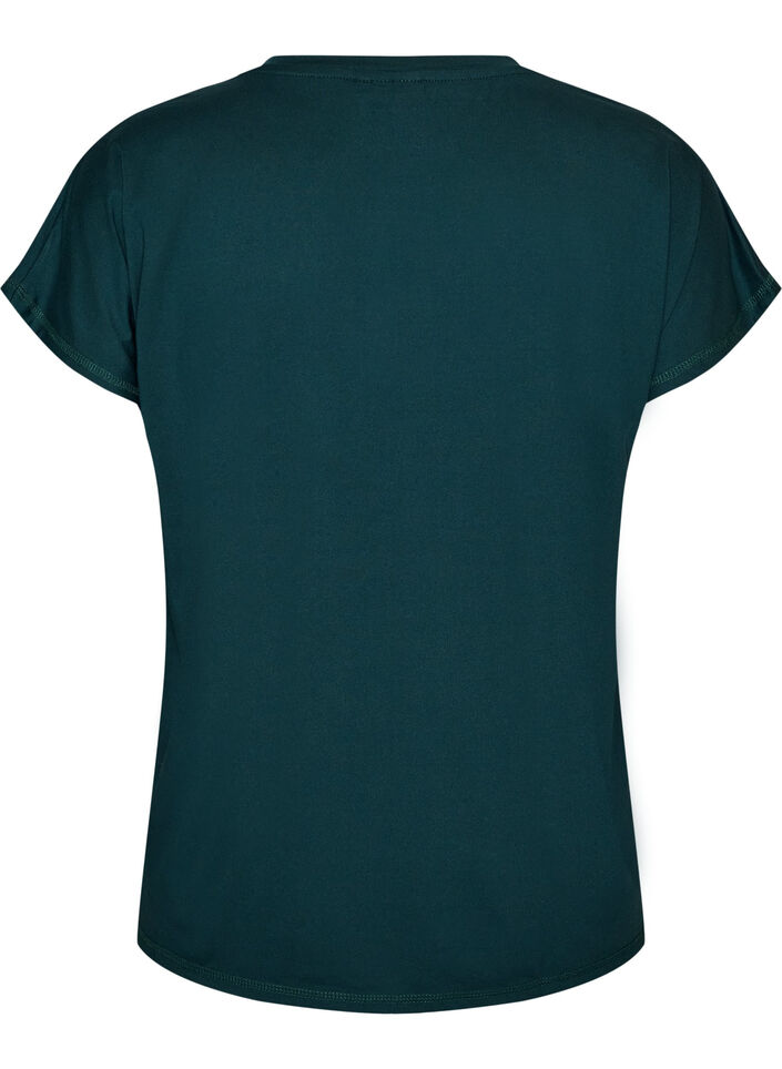 L&ouml;s tr&auml;ningst-shirt med v-ringning, Gr&ouml;n, Packshot image number 1