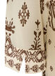 Kl&auml;nning med ornamenttryck och volangkrage, Beige, Packshot image number 3
