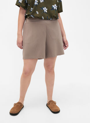 FLASH - Löst sittande shorts med fickor, Driftwood, Model image number 2
