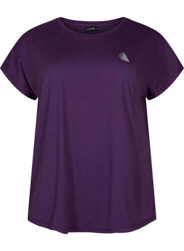 Kortärmad t-shirt för träning, Purple Pennant, Packshot image number 0