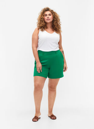 Shorts med fickor och lös passform, Jolly Green, Model image number 3