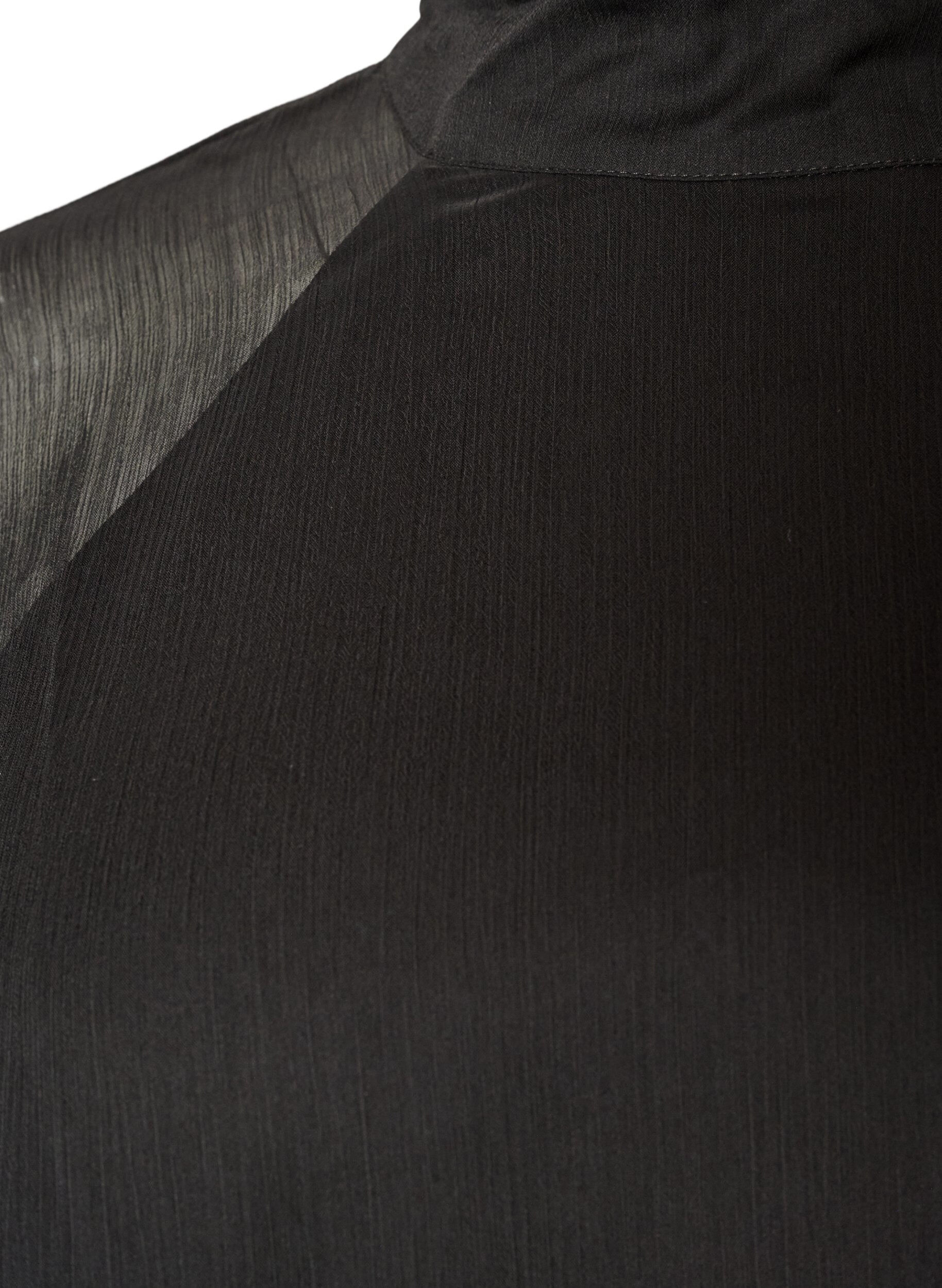 ZizziKn&auml;l&aring;ng kl&auml;nning i chiffong med skir cape, Svart, Packshot image number 2