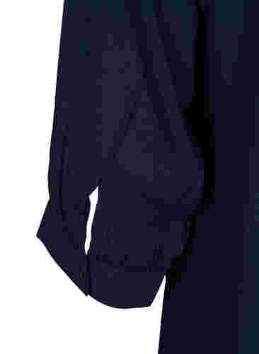 Viskostunika med 3/4-ärmar, Navy Blazer, Packshot image number 3