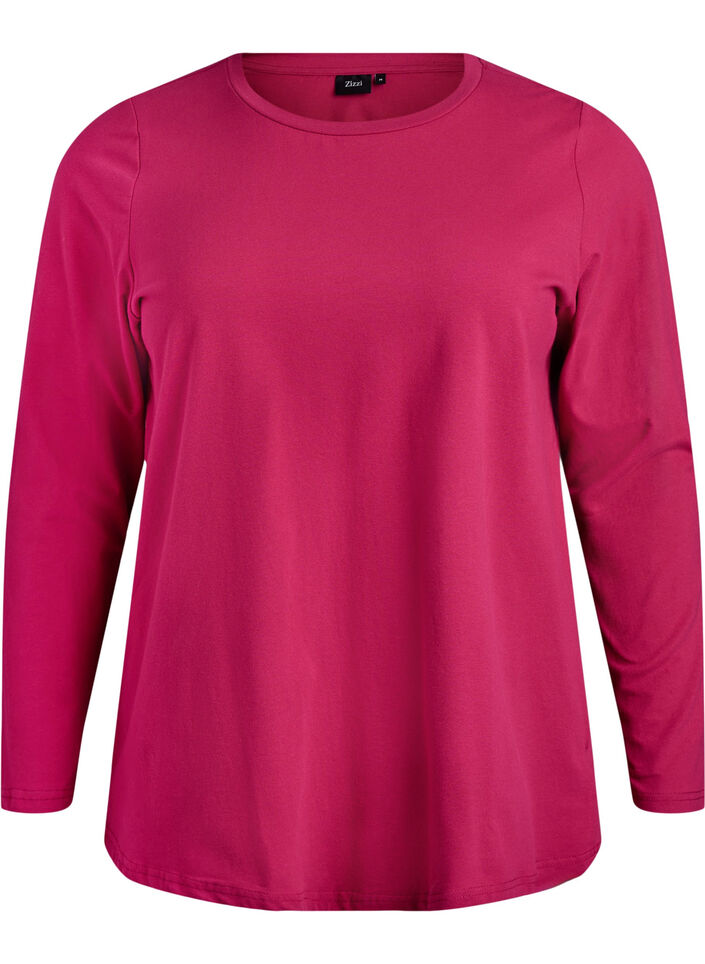 Baskopp i jersey med l&aring;nga &auml;rmar, Rosa, Packshot image number 0