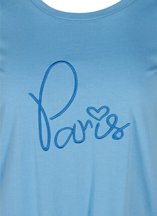 Kortärmad t-shirt med print, Blue Jasper, Packshot image number 2