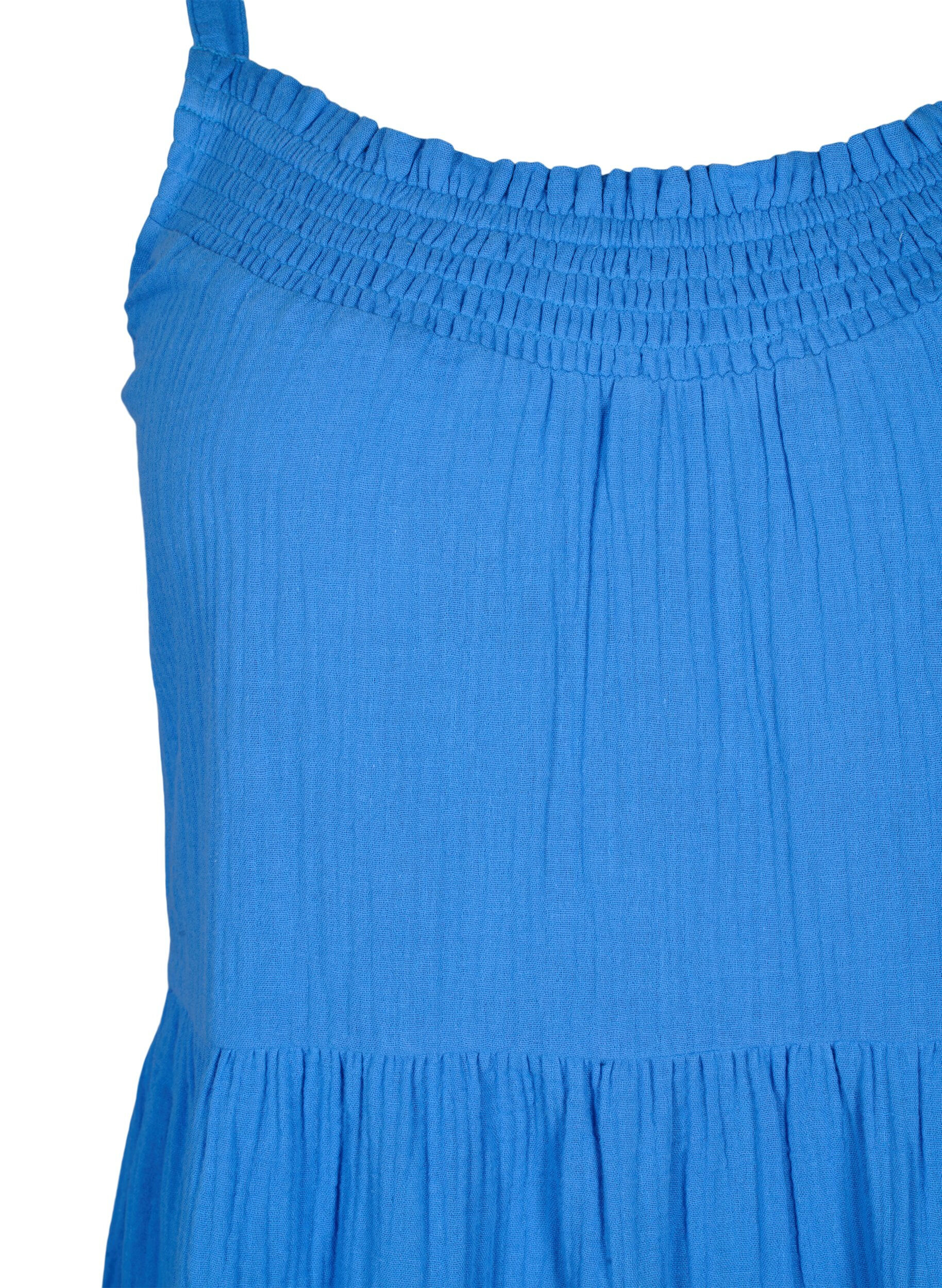 Zizzi Enkel axelbandskl&auml;nning i bomull, Marina, Packshot image number 2