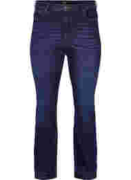 Ellen bootcut jeans med hög midja, Dark blue
