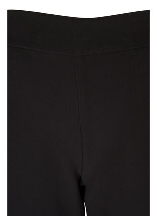 Enfärgade byxor med rak passform, Black, Packshot image number 2