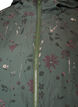Vadderad vinterjacka med blommigt m&ouml;nster, Gr&ouml;n, Packshot image number 2