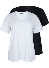 FLASH - 2-pack v-ringade t-shirtar