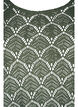 Crochet blus med 3/4 ärmar, Thyme, Packshot image number 2
