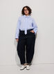 Barrel fit-jeans med h&ouml;g midja, Bl&aring;, Model image number 0