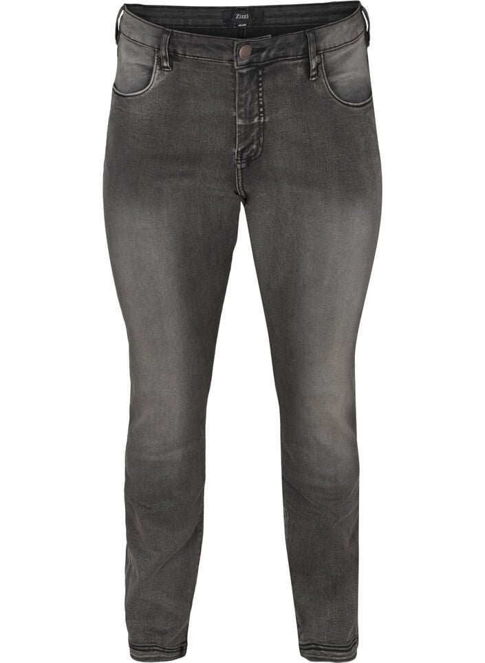 Slim fit Emily jeans med normalh&ouml;g midja, Gr&aring;, Packshot image number 0