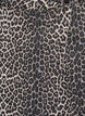 A-linjeformad jeanskjol med leopardm&ouml;nster, Brun, Packshot image number 2