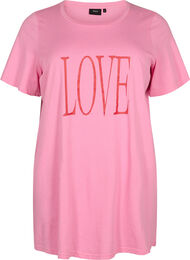 Oversized t-shirt med tryck , Rosebloom W. Love