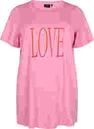 Oversized t-shirt med tryck , Rosebloom W. Love