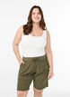 L&ouml;sa shorts i bomull med fickor, Gr&ouml;n, Model image number 0