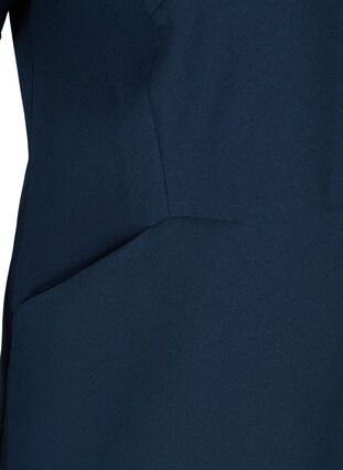 Enfärgad fodralklänning med v-ringning, Navy Blazer, Packshot image number 3
