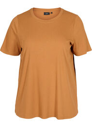 Ribbad t-shirt, Pecan Brown